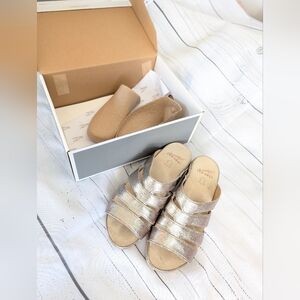 Women's Dansko Sandals | Lyndi Metallic Plantino | Size 37 | Like New